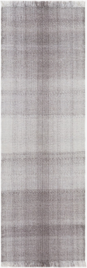 Livabliss Primrose Artisan Flatweave Area Rug Recycled Pet Yarn Fringe Cottage Living Room Floor Dark Brown, Tau 2'6" x 8' PRM2307-268