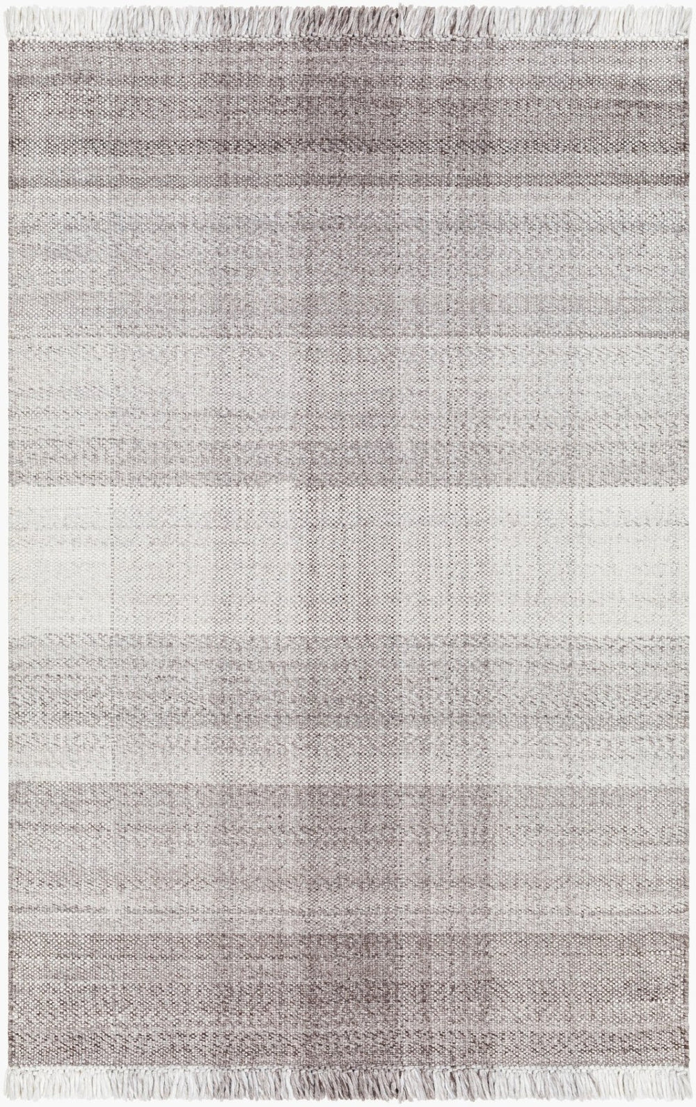 Livabliss Primrose Artisan Flatweave Area Rug Recycled Pet Yarn Fringe Cottage Living Room Floor Dark Brown, Tau 12' x 15' PRM2307-1215
