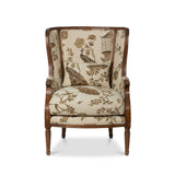 Park Hill Flourish Pattern Wood Framed Wing Chair EFS26027