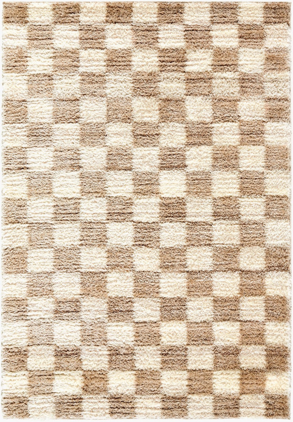 Livabliss Primo Art Deco Geometric Polyester Accent Rug High Pile Plush Softness for Entryway Cream, Ivory 7'10" x 10' PRO2311-71010