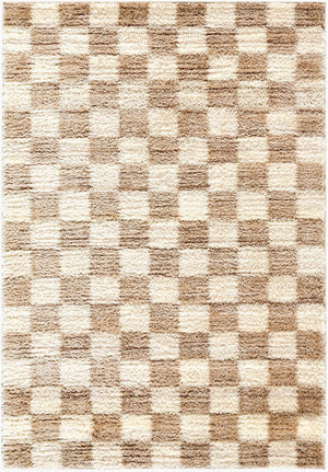 Livabliss Primo Art Deco Geometric Polyester Accent Rug High Pile Plush Softness for Entryway Cream, Ivory 7'10" x 10' PRO2311-71010