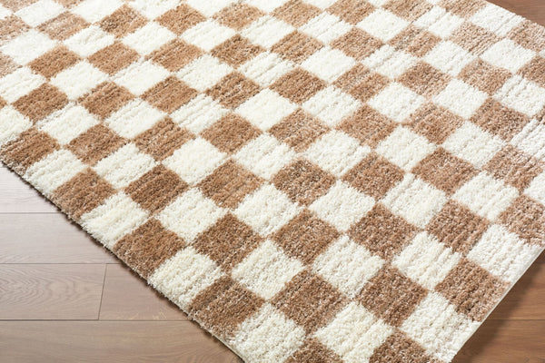 Livabliss Primo Art Deco Geometric Polyester Accent Rug High Pile Plush Softness for Entryway Cream, Ivory 7'10" x 10' PRO2311-71010