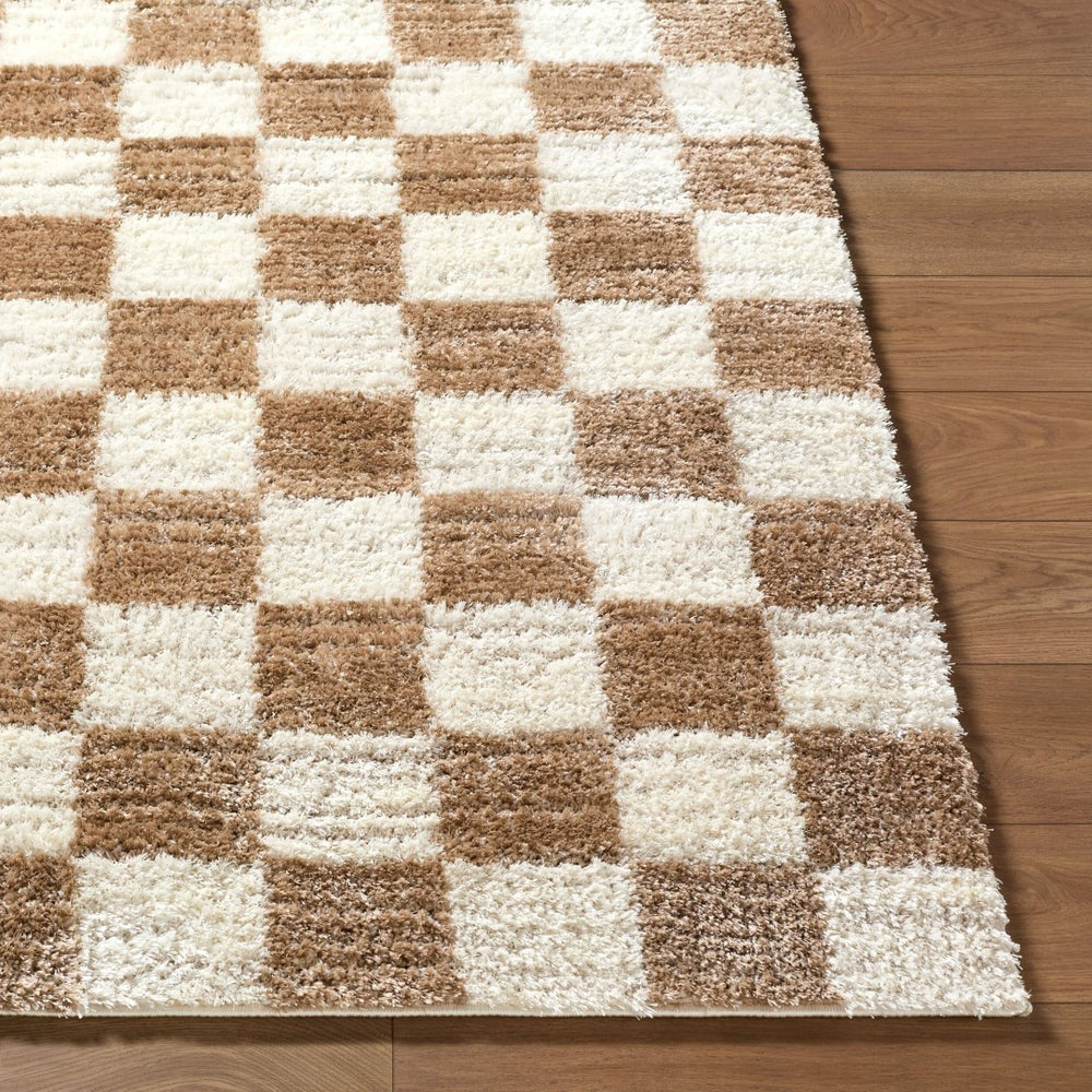 Livabliss Primo Art Deco Geometric Polyester Accent Rug High Pile Plush Softness for Entryway Cream, Ivory 7'10" x 10' PRO2311-71010