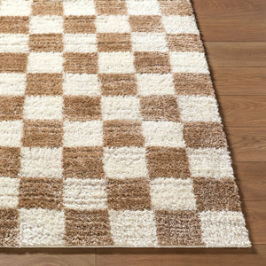Livabliss Primo Art Deco Geometric Polyester Accent Rug High Pile Plush Softness for Entryway Cream, Ivory 7'10" x 10' PRO2311-71010