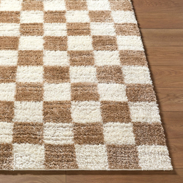 Livabliss Primo Art Deco Geometric Polyester Accent Rug High Pile Plush Softness for Entryway Cream, Ivory 7'10" x 10' PRO2311-71010