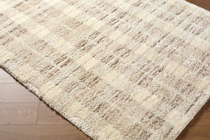 Livabliss Primo High Pile Bohemian Global Polyester Rug Turkish Woven Accent for Eclectic Interiors Cream, Light Be 2' x 2'11" PRO2312-23