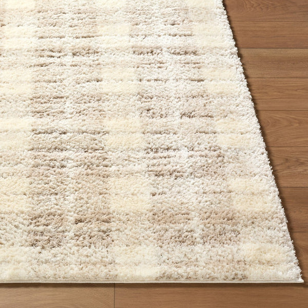 Livabliss Primo High Pile Bohemian Global Polyester Rug Turkish Woven Accent for Eclectic Interiors Cream, Light Be 2' x 2'11" PRO2312-23