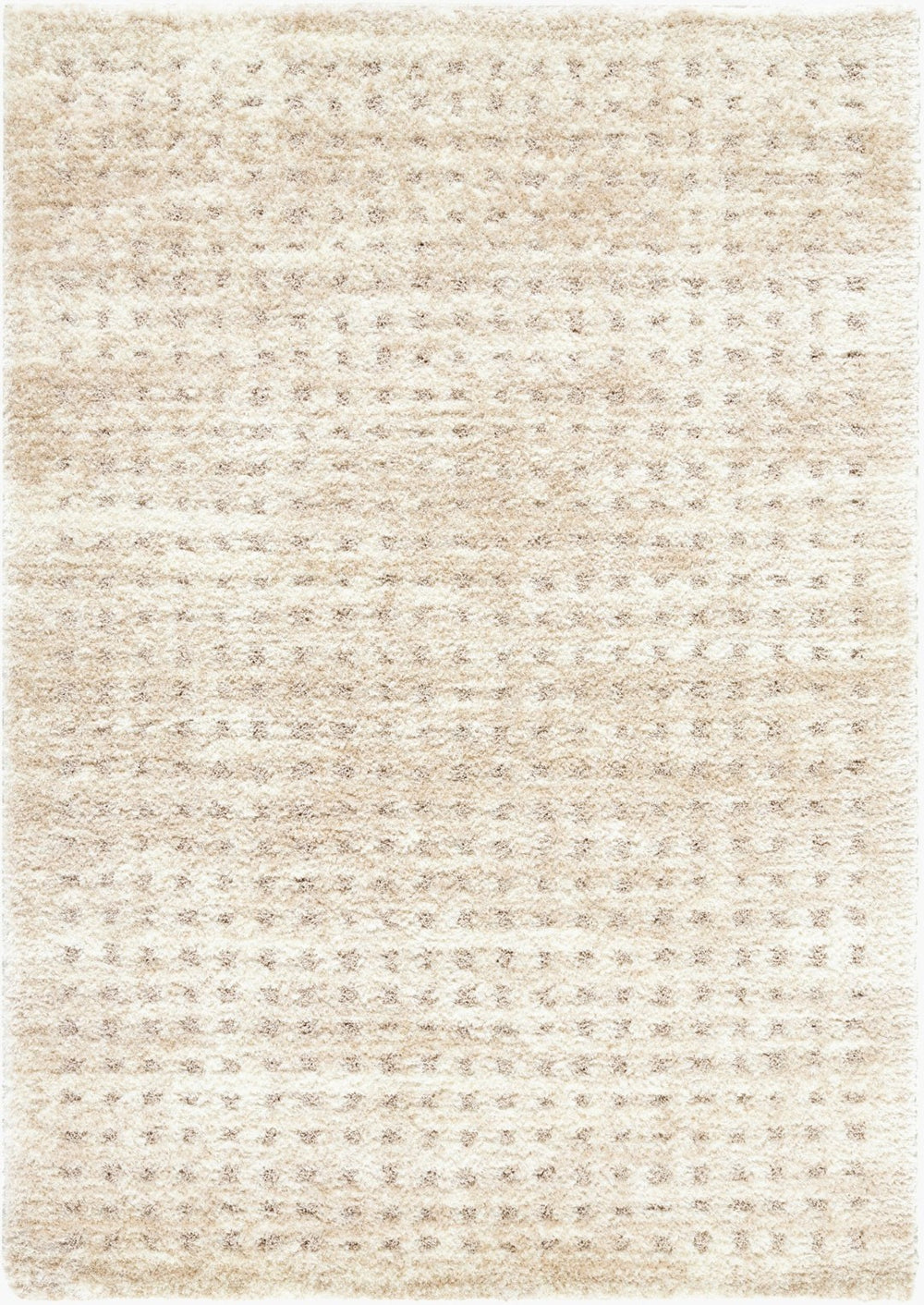 Livabliss Primo Art Deco Geometric High Pile Polyester Accent Rug for Entryways and Bedside Light Beige, Cr 7'10" x 10' PRO2313-71010