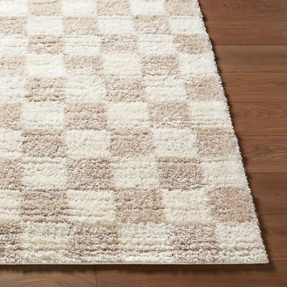 Livabliss Primo Art Deco Polyester High Pile Accent Rug Turkish Woven for Entryways and Bedrooms Light Beige, Cr 2' x 2'11" PRO2314-23