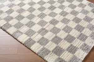 Livabliss Primo Art Deco Machine Woven Polyester Rug Plush High Pile Accent for Entryways Cream, Tan 2' x 2'11" PRO2316-23