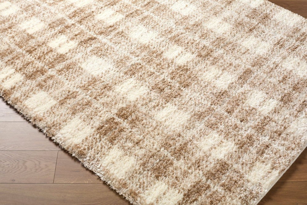 Livabliss Primo Bohemian Global Turkish Machine Woven High Pile Polyester Accent Rug Cream, Tan 2' x 2'11" PRO2318-23