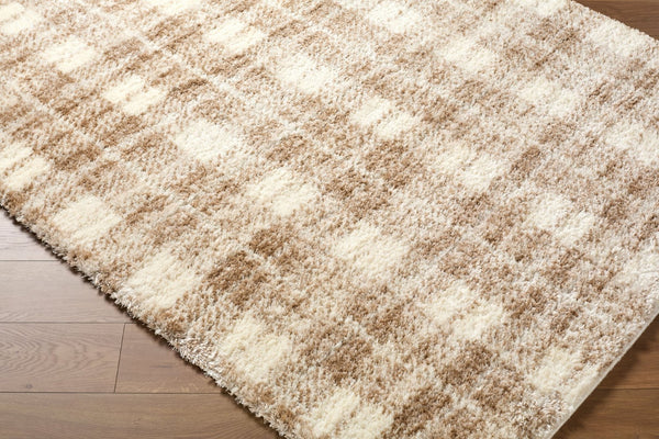 Livabliss Primo Bohemian Global Turkish Machine Woven High Pile Polyester Accent Rug Cream, Tan 2' x 2'11" PRO2318-23
