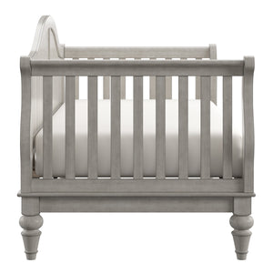 Homelegance By Top-Line Esteban Traditional Wood Slat Daybed Grey Rubberwood