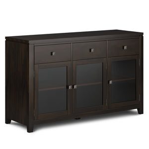 English Elm Cosmopolitan Sideboard Buffet - Handcrafted Mahogany Elegance With Ample Storage & Modern Design B136P158547