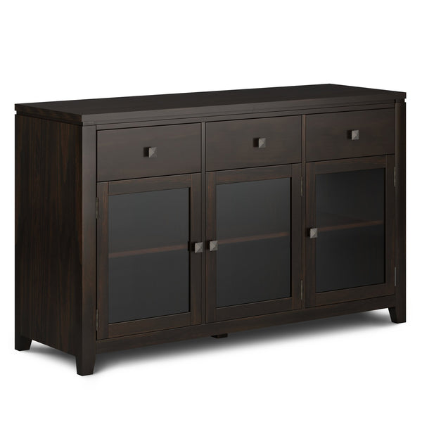 English Elm Cosmopolitan Sideboard Buffet - Handcrafted Mahogany Elegance With Ample Storage & Modern Design B136P158547