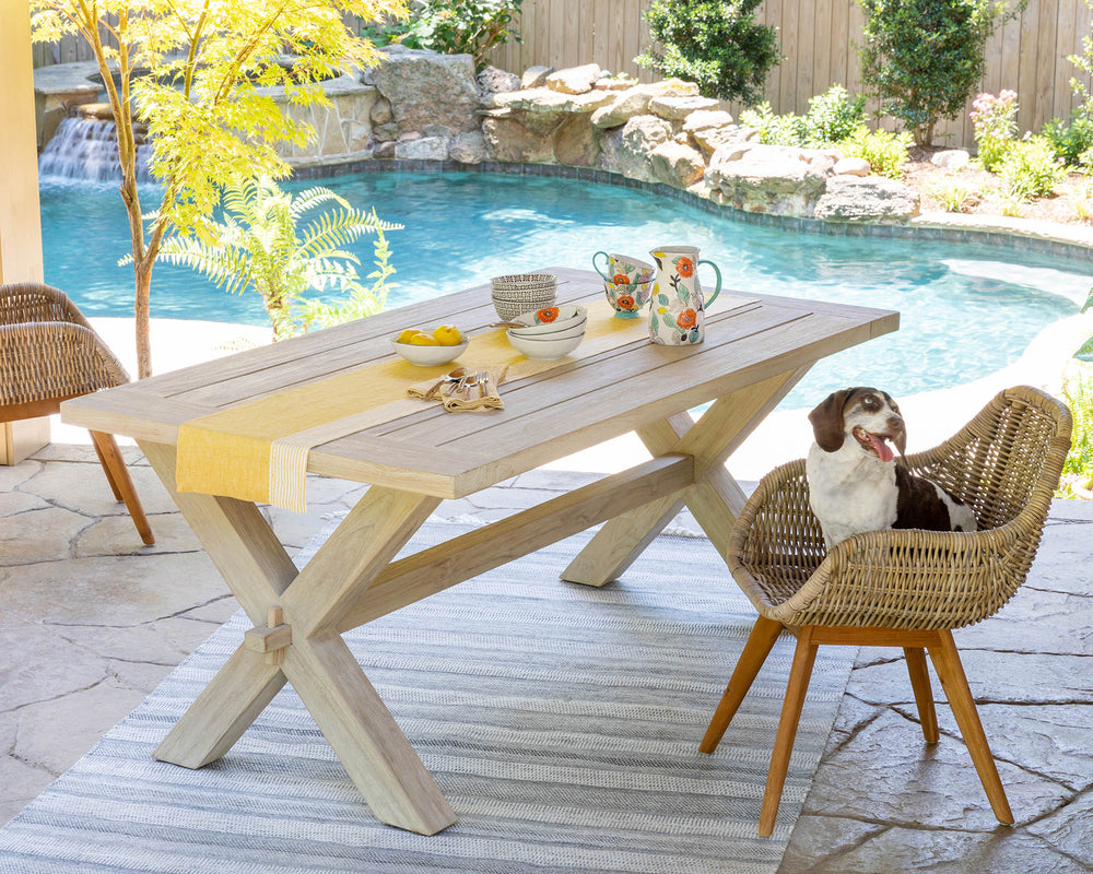 Park Hill Teak Outdoor Clambake Table EFT16005