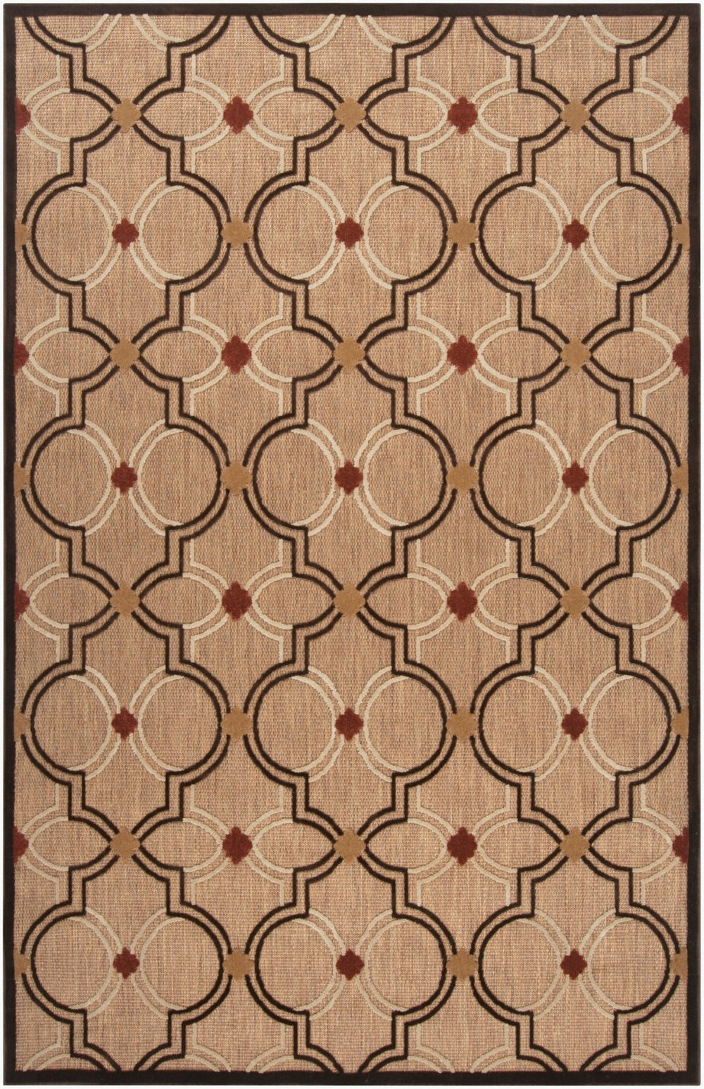 Livabliss Portera Olefin Machine Woven Area Rug Rustic Farmhouse Accent for Living Spaces PRT1049-3958