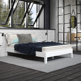 English Elm Steve Silver - Nix - Full Platform Bed - White