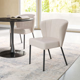 Aimee Dining Chair - Set of 2 Beige 109678 Zuo Modern