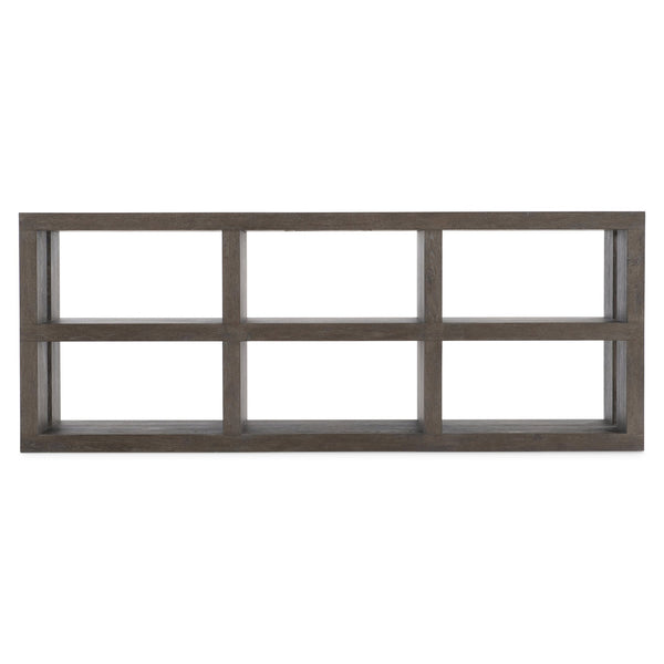 Bernhardt Bernhardt Outline Console Table — Wire-Brushed Oak Cassel Finish, 6 Open Cubes, Arts & Crafts Flair 360826