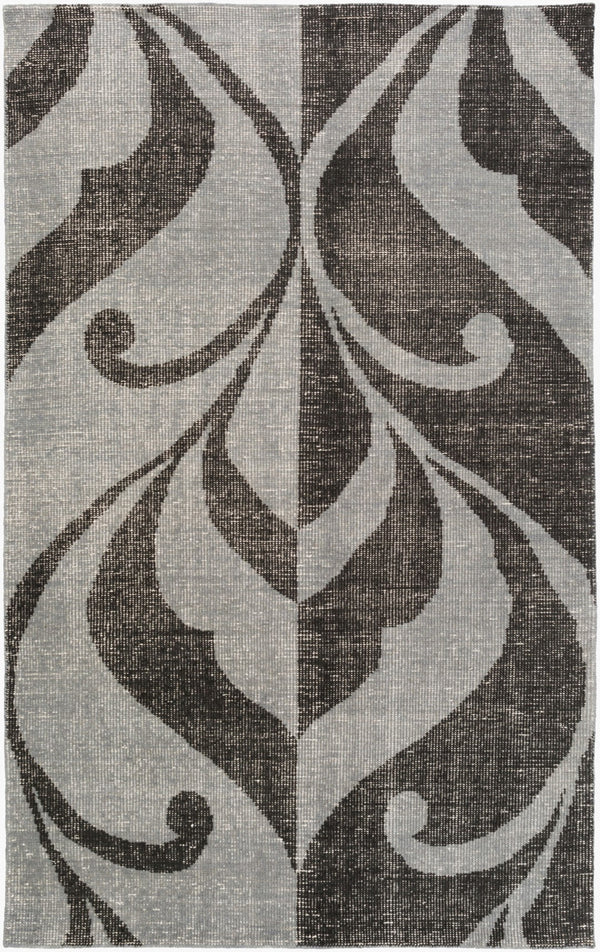 Surya Paradox Hand-knotted 2' X 3' Wool Rug From India - Unique Design, Plush Feel, Ideal For Any Space! Black Wool Prx1002-576