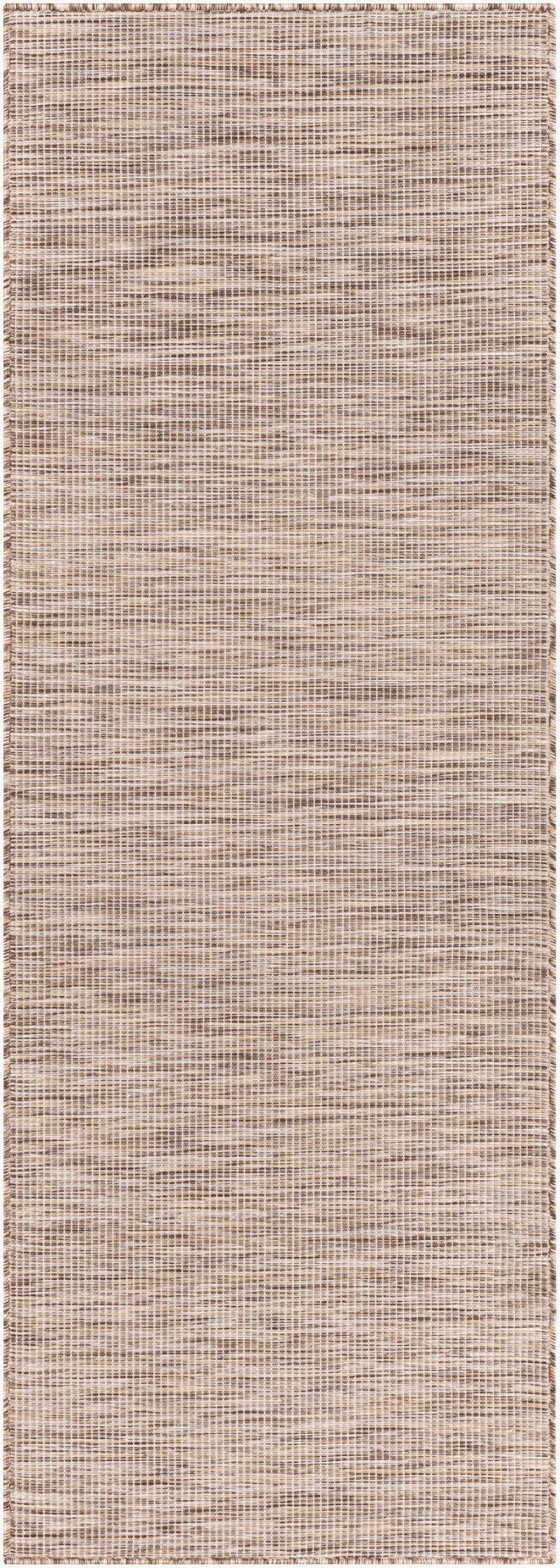 Livabliss Pasadena Flatweave Polypropylene Area Rug Turkish Woven Neutral Traditional Indoor Outdoor Brown, Tan 2'6" x 7'3" PSA2308-2773