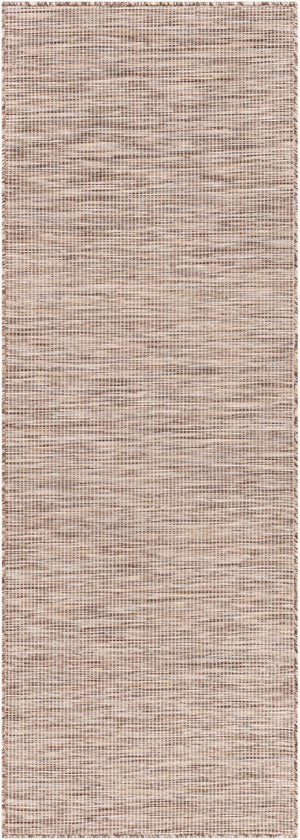 Livabliss Pasadena Flatweave Polypropylene Area Rug Turkish Woven Neutral Traditional Indoor Outdoor Brown, Tan 2'6" x 7'3" PSA2308-2773
