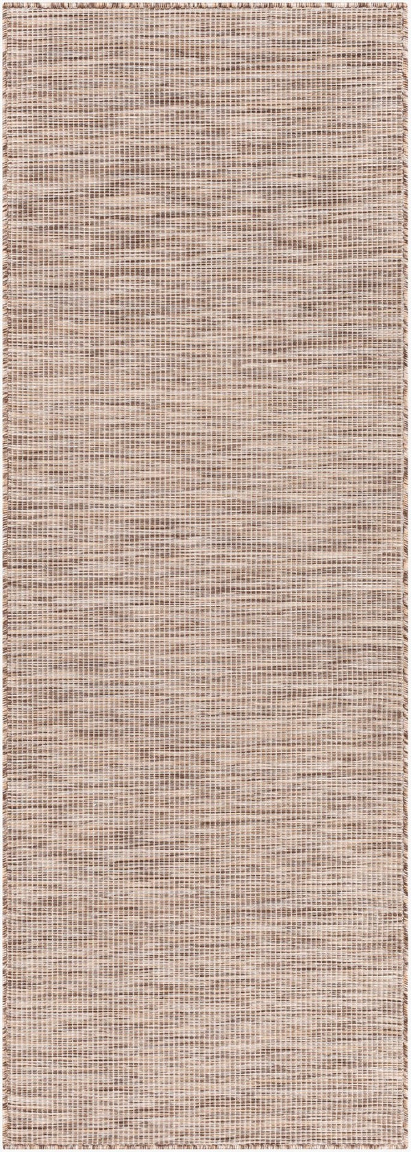 Livabliss Pasadena Flatweave Polypropylene Area Rug Turkish Woven Neutral Traditional Indoor Outdoor Brown, Tan 2'6" x 7'3" PSA2308-2773