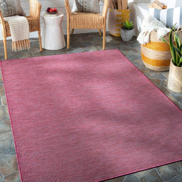 Livabliss Pasadena Traditional Flatweave Polypropylene Runner Rug for Hallways and Entryways Burgandy 7'8" x 10' PSA2314-71010