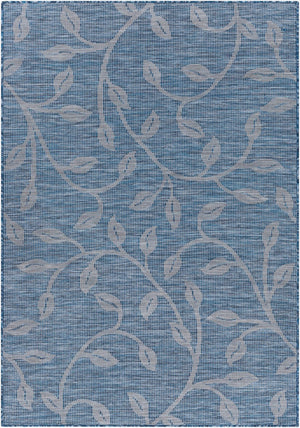 Livabliss Pasadena Traditional Motif Runner Rug Polypropylene High Traffic Hallway Entryway Blue 6'4" x 9' PSA2320-679