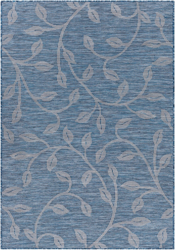 Livabliss Pasadena Traditional Motif Runner Rug Polypropylene High Traffic Hallway Entryway Blue 6'4" x 9' PSA2320-679