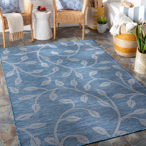 Livabliss Pasadena Traditional Motif Runner Rug Polypropylene High Traffic Hallway Entryway Blue 2'6" x 7'3" PSA2320-2773