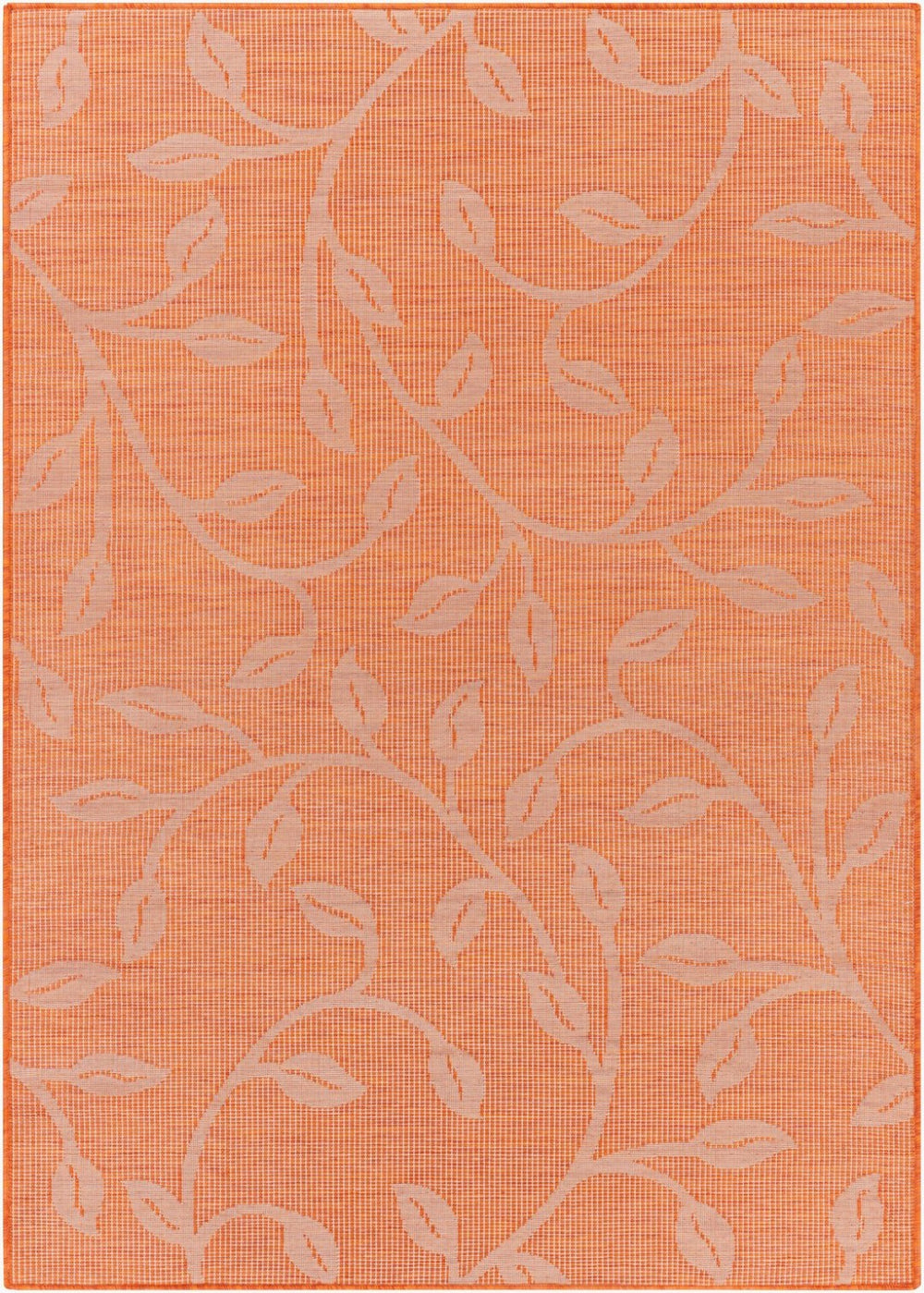 Livabliss Pasadena Machine Woven Polypropylene Area Rug for Entryway Bedside or Outdoor Use Orange 2'6" x 4' PSA2323-274
