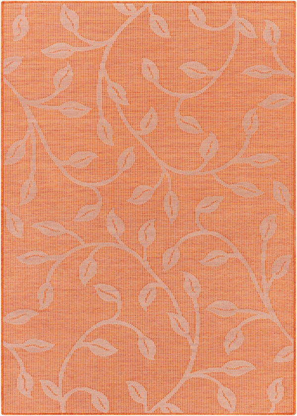 Livabliss Pasadena Machine Woven Polypropylene Area Rug for Entryway Bedside or Outdoor Use Orange 2'6" x 4' PSA2323-274