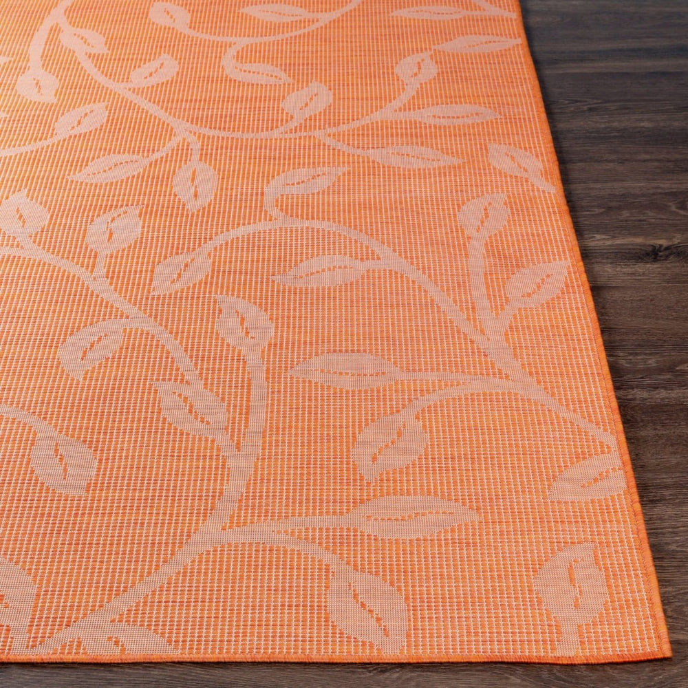 Livabliss Pasadena Machine Woven Polypropylene Area Rug for Entryway Bedside or Outdoor Use Orange 2'6" x 4' PSA2323-274