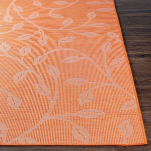 Livabliss Pasadena Machine Woven Polypropylene Area Rug for Entryway Bedside or Outdoor Use Orange 2'6" x 4' PSA2323-274