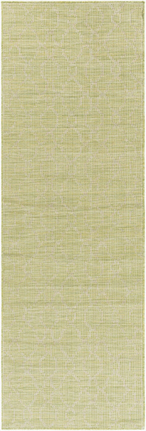 Livabliss Pasadena Classical Flatweave Polypropylene Accent Rug for Entryways and Transitional Interiors Grass Green 2'6" x 7'3" PSA2330-2773