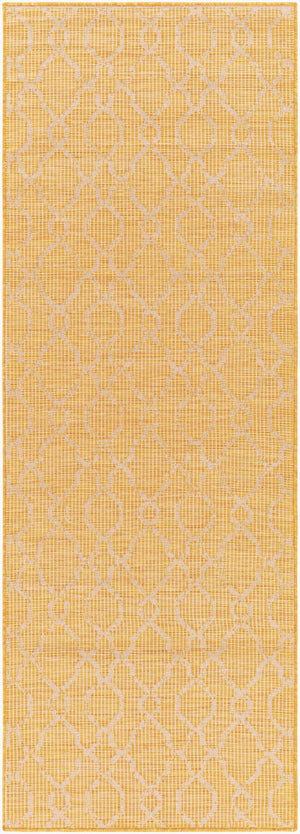 Livabliss Pasadena Flatweave Polypropylene Runner Rug Traditional Pattern for Hallways and Entryways Saffron 2'6" x 7'3" PSA2336-2773