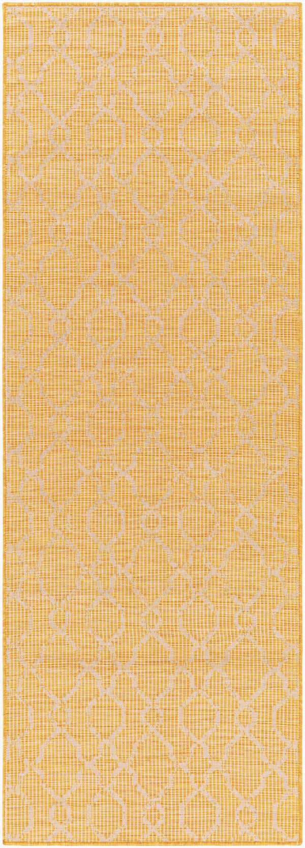 Livabliss Pasadena Flatweave Polypropylene Runner Rug Traditional Pattern for Hallways and Entryways Saffron 2'6" x 7'3" PSA2336-2773