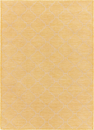 Livabliss Pasadena Flatweave Polypropylene Area Rug Traditional Geometric Pattern for Entryway or Patio Saffron 6'4" x 9' PSA2347-679