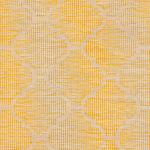 Livabliss Pasadena Flatweave Polypropylene Area Rug Traditional Geometric Pattern for Entryway or Patio Saffron 6'4" x 9' PSA2347-679