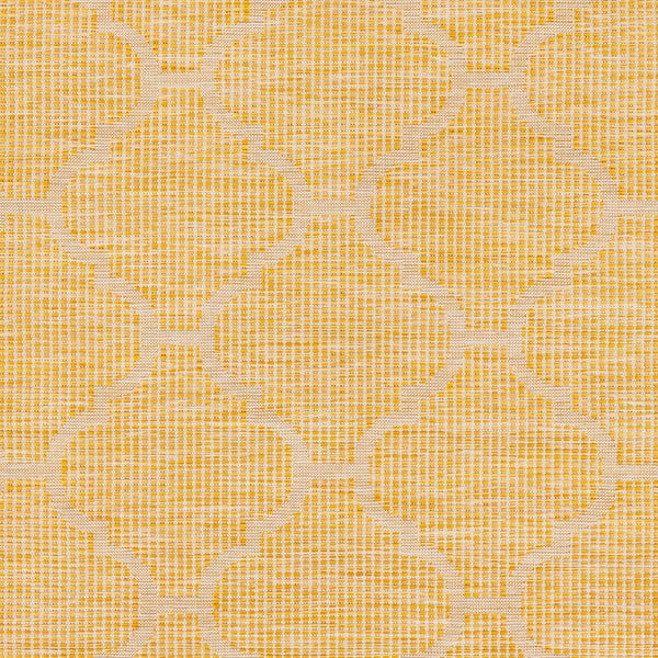 Livabliss Pasadena Flatweave Polypropylene Area Rug Traditional Geometric Pattern for Entryway or Patio Saffron 6'4" x 9' PSA2347-679