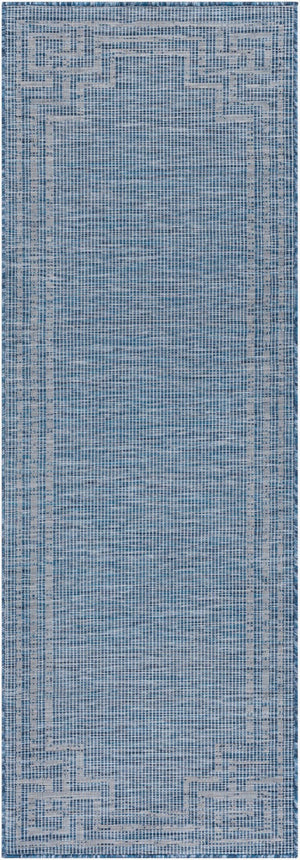 Livabliss Pasadena Flatweave Runner Rug Polypropylene Entryway Hallway Traditional Pattern Blue 2'6" x 7'3" PSA2351-2773