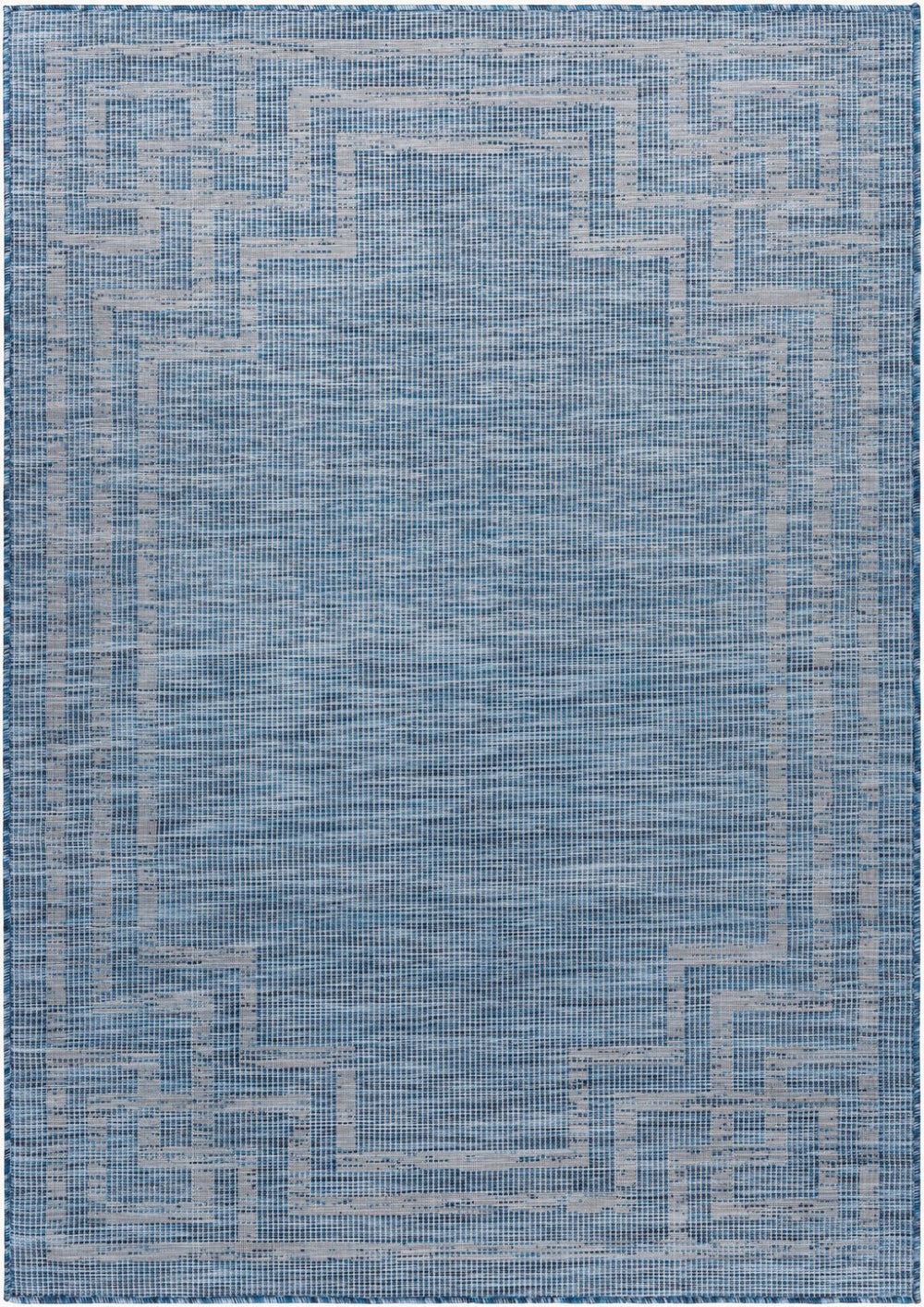 Livabliss Pasadena Flatweave Runner Rug Polypropylene Entryway Hallway Traditional Pattern Blue 5'1" x 7' PSA2351-537