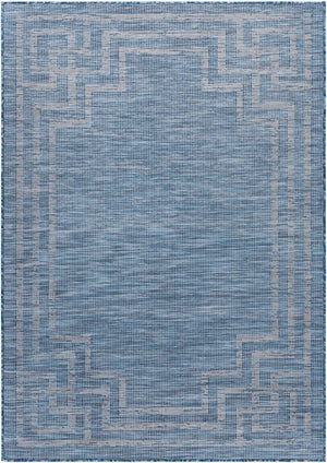 Livabliss Pasadena Flatweave Runner Rug Polypropylene Entryway Hallway Traditional Pattern Blue 5'1" x 7' PSA2351-537