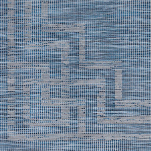 Livabliss Pasadena Flatweave Runner Rug Polypropylene Entryway Hallway Traditional Pattern Blue 2'6" x 7'3" PSA2351-2773