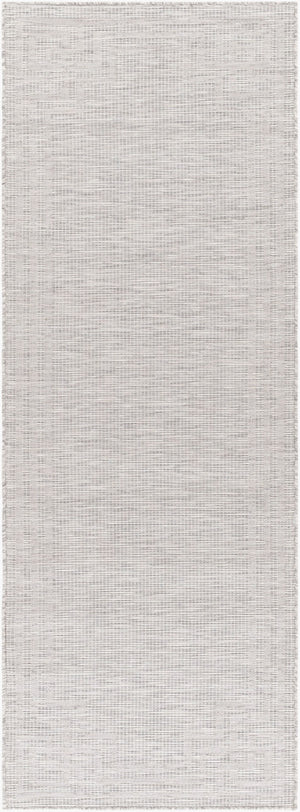 Livabliss Pasadena Flatweave Polypropylene Area Rug Traditional Pattern for Entryways and Hallways Light Gray, Med 2'6" x 7'3" PSA2352-2773