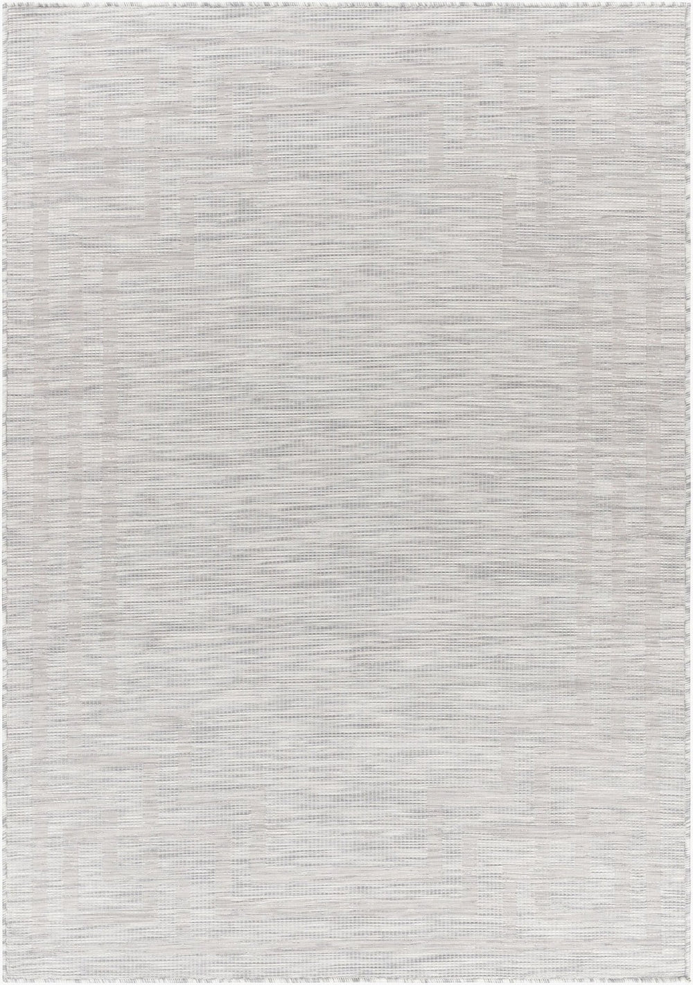 Livabliss Pasadena Flatweave Polypropylene Area Rug Traditional Pattern for Entryways and Hallways Light Gray, Med 2'6" x 4' PSA2352-274