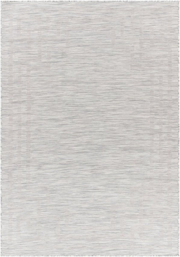Livabliss Pasadena Flatweave Polypropylene Area Rug Traditional Pattern for Entryways and Hallways Light Gray, Med 2'6" x 4' PSA2352-274