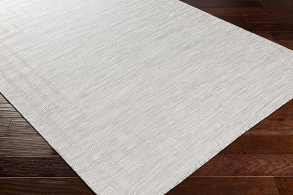 Livabliss Pasadena Flatweave Polypropylene Area Rug Traditional Pattern for Entryways and Hallways Light Gray, Med 2'6" x 7'3" PSA2352-2773